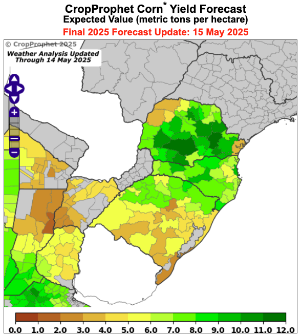 Example Brazil Crop Yield Forecast